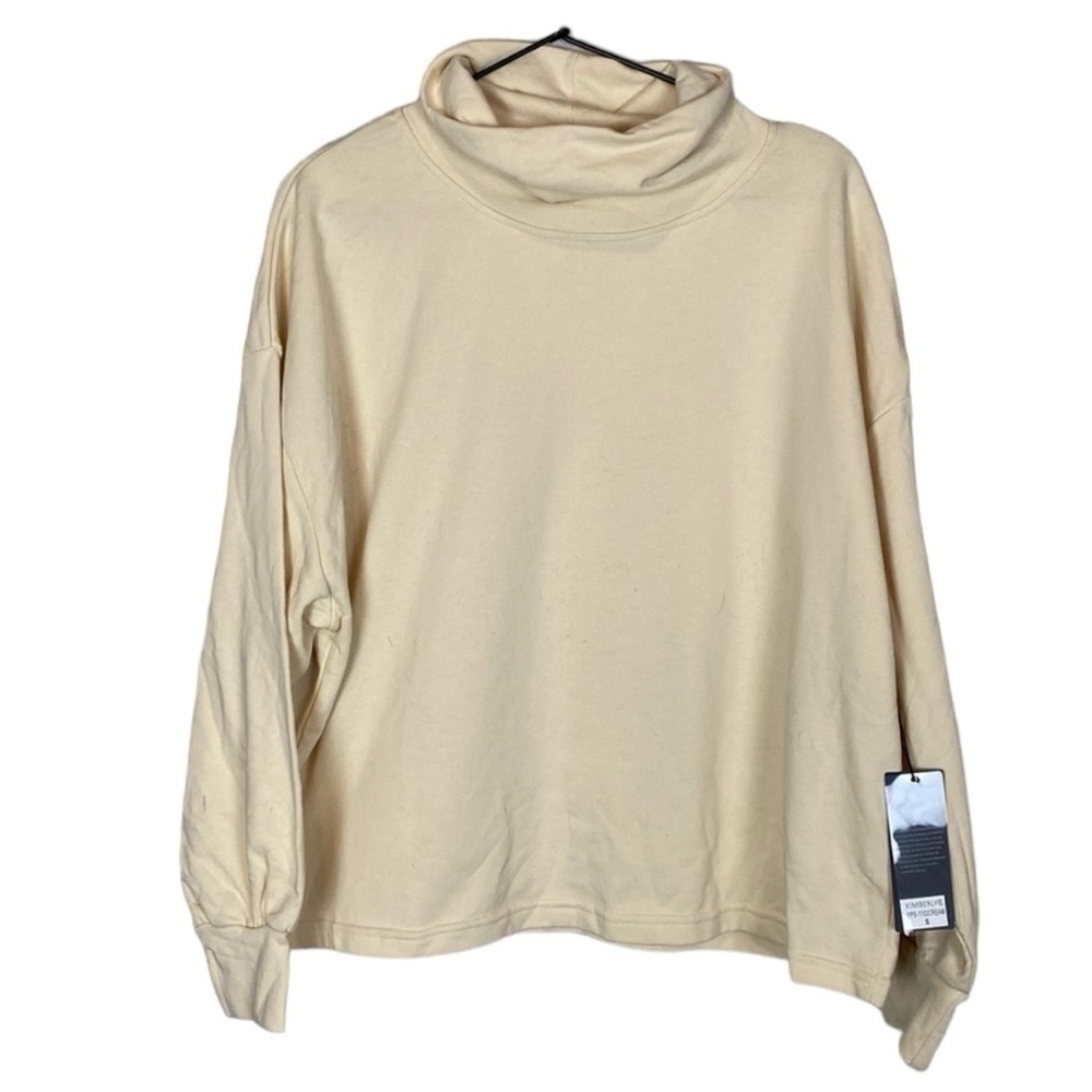 Kimberly C cream long sleeve sweatshirt